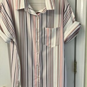 Ladies button front blouse